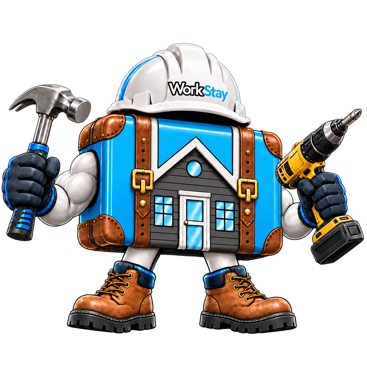 WorkStay Crew master mascot