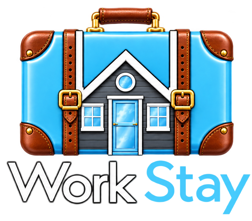 WorkStay suitcase-house logo