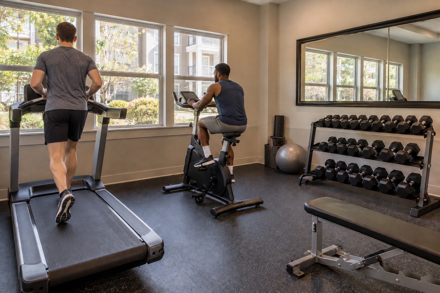 Fitness centers, if available