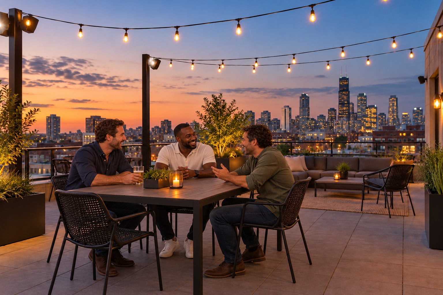 Rooftop lounges, if available