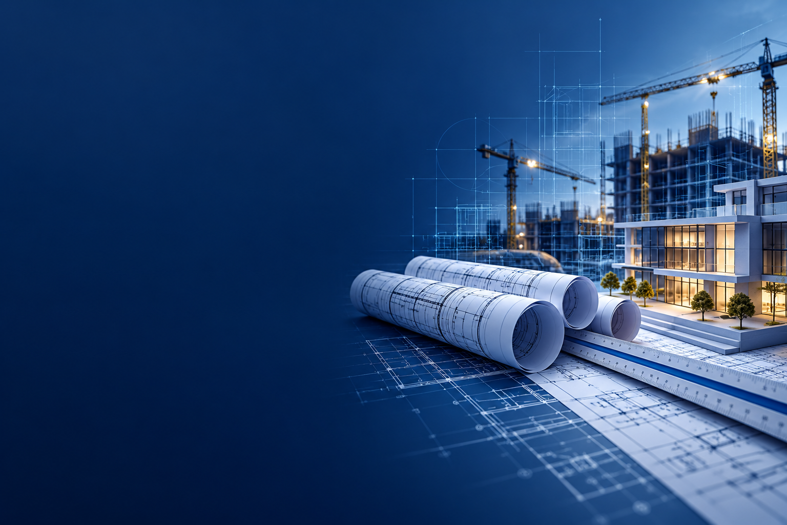 Blueprints and construction planning